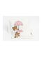 Beboulino Teddy Flowers Σετ Παιδικές Μαξιλαροθήκες από 100% Βαμβάκι 28x43εκ. Λευκές