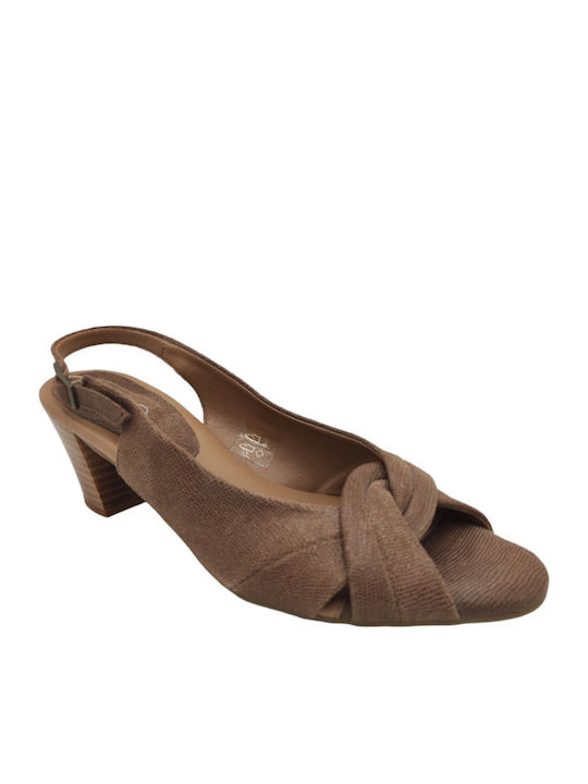 Aerosoles Leder Peeptoe Pumps Braun