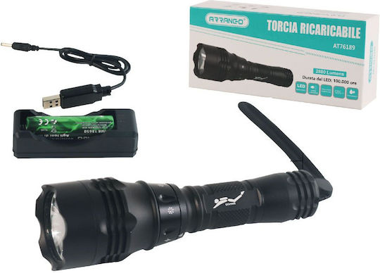 Arrango Diving Safety Light LED with Brightness 2800lm for Maximum Depth 100m