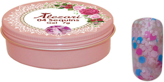 Alezori Sequins Gel Falsche Nagelgel 04 7gr