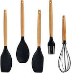 BigBuy Cooking Utensil Set Brown 5pcs