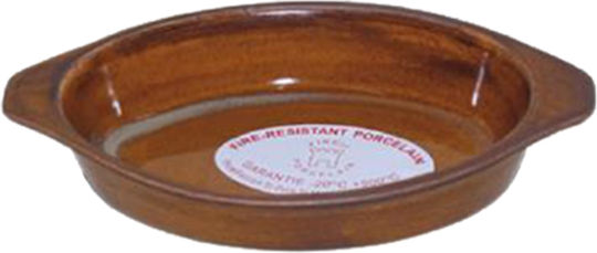 Ready Oval Saganaki 41cl Porcelain Heat-resistant Saganaki 22x14x3.6cm. 22x14x3.6cm 12pcs