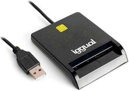 Iggual IGG316740 Card Reader USB 2.0 for SmartCard