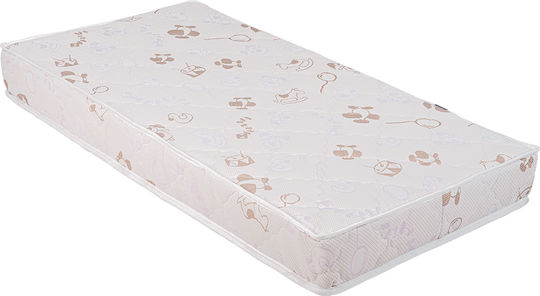 Kikka Boo Στρώμα Κούνιας Memory Comfort Cool Gel Horses Λευκό με Memory Foam 70cmx140cmx12cm
