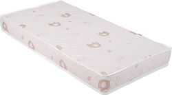 Kikka Boo Στρώμα Κούνιας Memory Comfort Cool Gel Elephants Λευκό με Memory Foam 70cmx140cmx12cm
