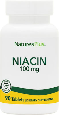 Nature's Plus Niacin Βιταμίνη 100mg 90 ταμπλέτες