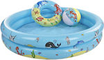 Swim Essentials Sea Animals Kinder Schwimmbad PVC Aufblasbar 100x100cm