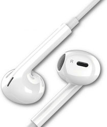Moxom EP52 Earbuds Handsfree με Βύσμα 3.5mm Λευκό