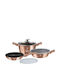 Berlinger Haus Berlinger Haus Rose Gold Collection Kochgeschirr-Set aus Aluminium mit Stein-Innenbeschichtung, 3-teilig