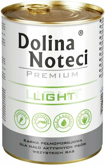 Dolina Noteci Premium Light Karma Dla Psa Υγρή Τροφή Σκύλων σε Κονσέρβα Διαίτης με Χοιρινό Διαίτης, χωρίς Γλουτένη 400gr