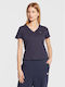 Tommy Hilfiger Women's T-shirt with V Neck Navy Blue