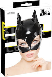 Black Level BDSM Μάσκα Head Vinyl Cat Mask σε Μαύρο Χρώμα