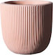 Supergreens Stripe S Planter Ceramic Pink 24x24x23cm.