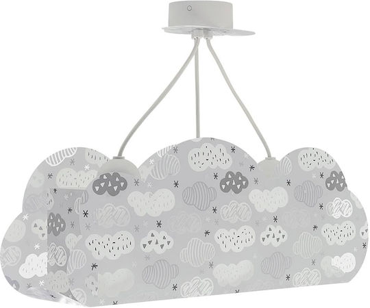 Ango Kronleuchter Kinderdeckenleuchte Deckenleuchte 240W mit Fassung E27 Gray 54x22cm