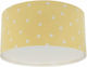 Ango Kids Plastic Single Mount Ceiling Light E27 Starlight Yellow 15W 33x16.5cm