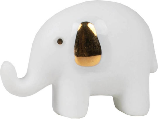 Raeder Decorative Elephant made of Porcelain Lucky Box Elephant 3.5x2.5cm 1pcs