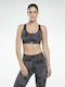 Lux Racer Women's Sports Bra with Removable Padding Black