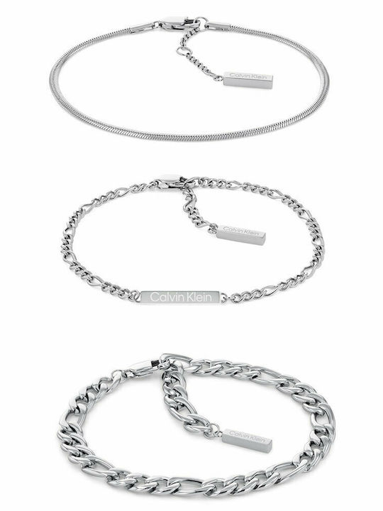 Calvin Klein Bracelet Set Chain made of Steel