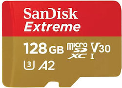 Sandisk Extreme microSDXC 128GB Class 10 U3 V30 A2 UHS-I Sandisk Extreme microSDXC 128GB Class 10 U3 V30 A2 UHS-I