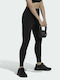 Adidas Essentials Formare Colanti de femei Cropped Colanti Talie inalta Negru