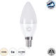 GloboStar LED Bulb 6W 100mm for Socket E14 and Shape C37 Natural White 678lm