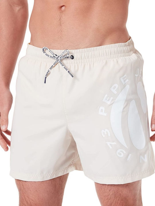 Pepe Jeans London Ανδρικό Μαγιό Σορτς Μπεζ