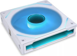 Lian Li UNI Fan SL-Infinity Ventilator Carcasă 120mm cu Iluminare ARGB și Conexiune 3-Pin / 4-Pin PWM 1buc Alb
