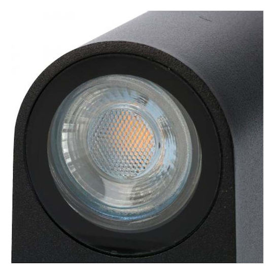 123led Santa Barbara Επιτοίχιο Εξωτερικό Σποτ GU10 IP44 Διπλής Δέσμης