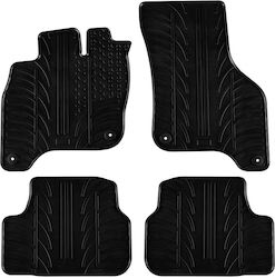 Gledring Set Front and Back 4pcs for Volkswagen Golf 2014-2020 Black
