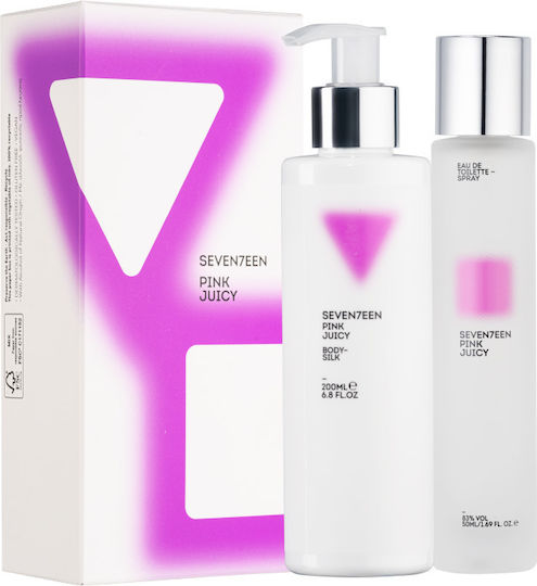 Seventeen Pink Juicy Women's Set with Body Lotion
