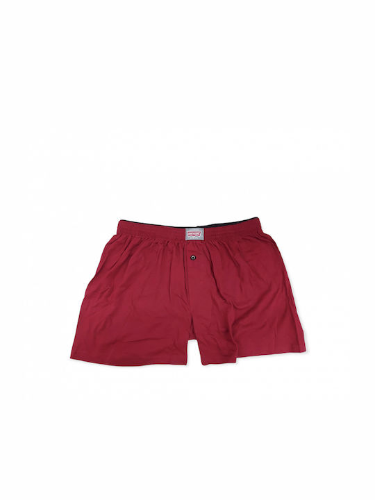 Boxer bărbie largă pentru bărbați burgundy burgundy