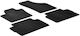 Gledring Set of Front and Rear Mats 4pcs for Seat Alhambra Volkswagen Sharan 2010 Black