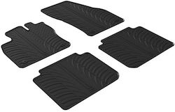 Auto Gs Set of Front and Rear Mats 4pcs from Aluminum for Seat Tarraco Black