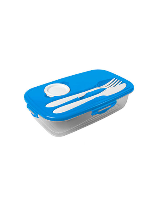 Hega Hogar Plastic Lunch Box Blue 1000ml
