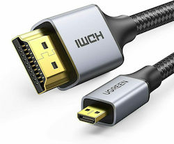 Ugreen HDMI 2.0 Geflochten Kabel HDMI-Stecker - Mikro-HDMI-Stecker 1m Schwarz