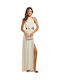 Sommer Maxi Damenkleid für Hochzeit - Taufe Weiß