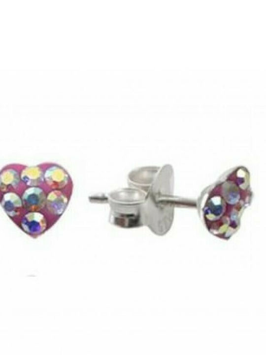 Gama Brands Cercei pentru copii Studs Inima Roz