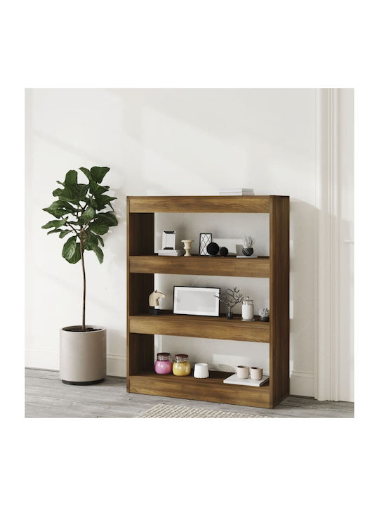 Brown Oak Bookcase 80x30x103cm