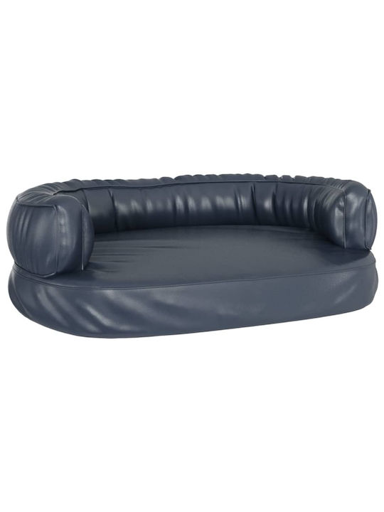 vidaXL Εργονομικό Καναπές Κρεβάτι Σκύλου Σκούρο Μπλε 60x42cm