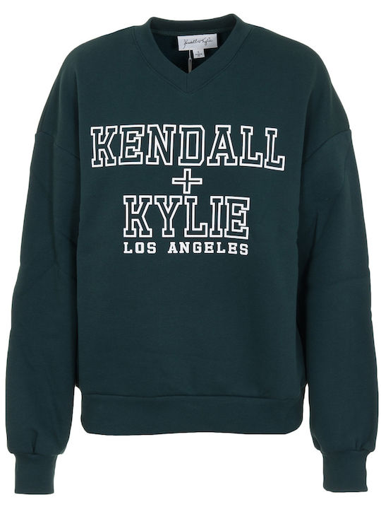 Long Women's Sweatshirt Green