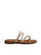 Zizel Leather Women's Flat Sandals Copper