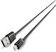Grundig Regular USB 2.0 to micro USB Cable Μαύρο 2m (47245)