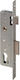 Domus ABBA Recessed Lock Front door with Center 20mm Silver Right