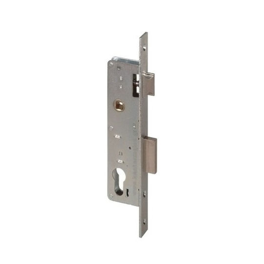 Domus ABBA Recessed Lock Front door with Center 20mm Silver Right