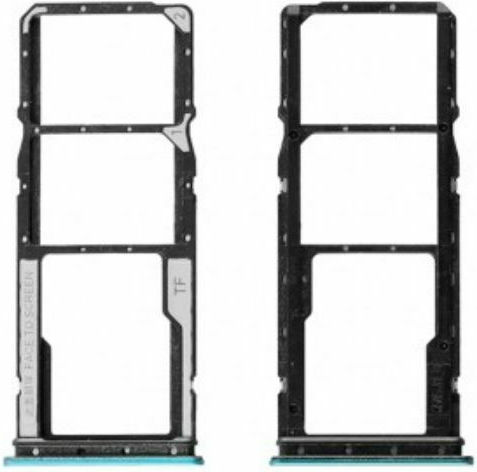 Υποδοχή Κάρτας Dual Sim Tray Πράσινο για Redmi 9A