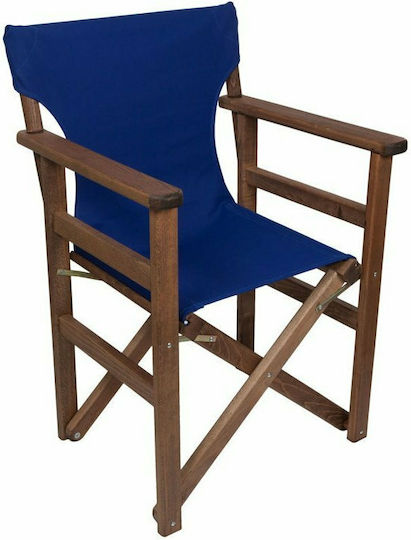 Politishome Director Chair Cover Made of Blue Canvas 45x79cm