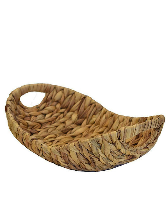 Atmosphera Wicker Oval Decorative Tray 32x25x11cm