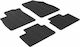 Gledring Set of Front and Rear Mats 4pcs for Renault Talisman 2016 Black