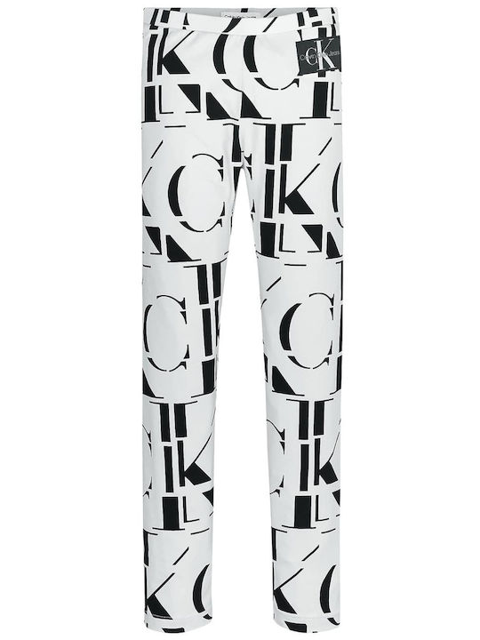 Kinder Leggings Lang Weiß