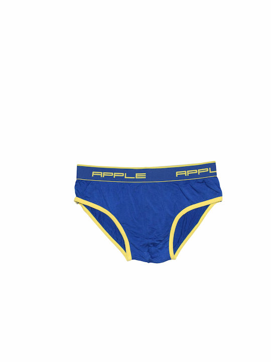 Apple Boxer Men's Slip Blue/ Yellow